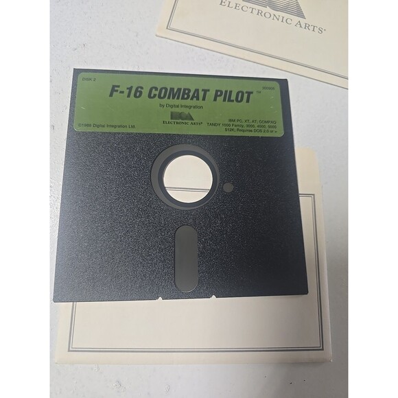 F/16 Combat Pilot PC game Electronic Arts Genuine Vintage PC Software Disks Only - Picture 6 of 10